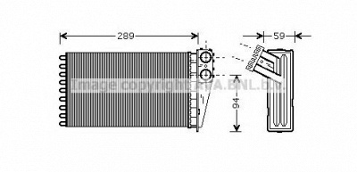AVA QUALITY COOLING pea6227 -  Теплообменник, отопление салона
